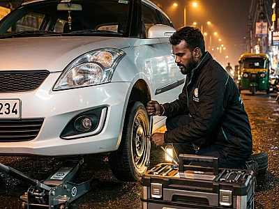 Car Flat Tyre Assistance